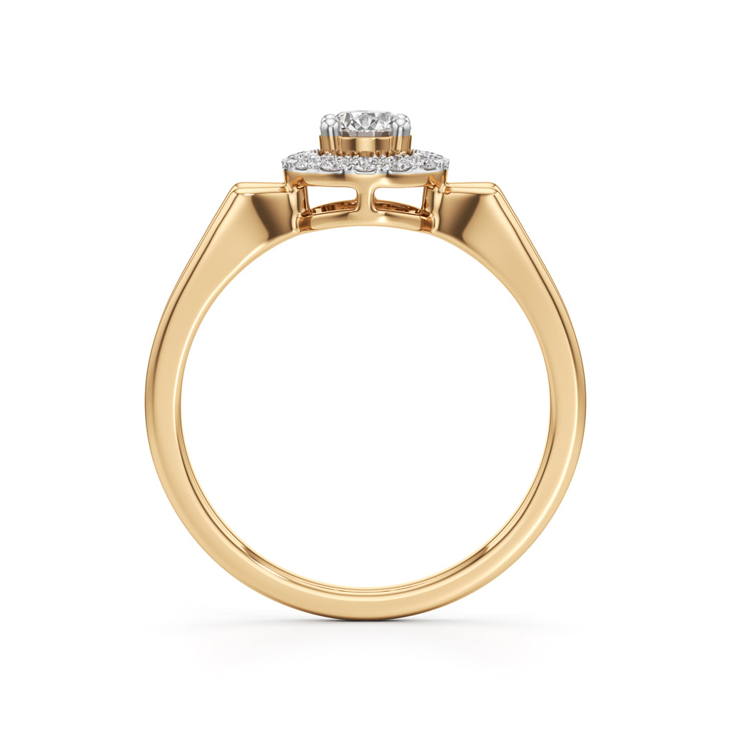 Deliora Split Round Cut Delicate Ring