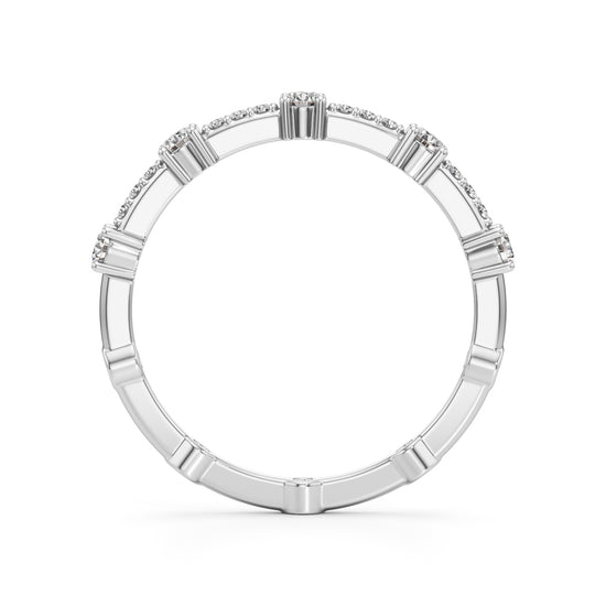 Brilliant Round Delicate Gold Ring