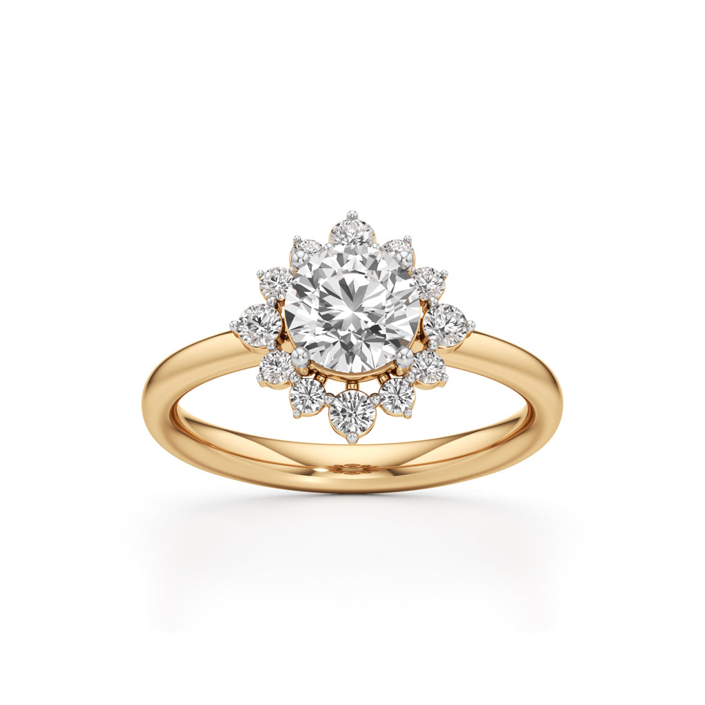 1.25Ct Brilliant Round Halo Ring