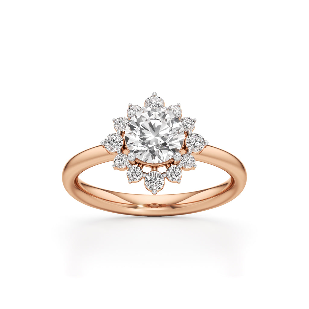1.25Ct Brilliant Round Halo Ring