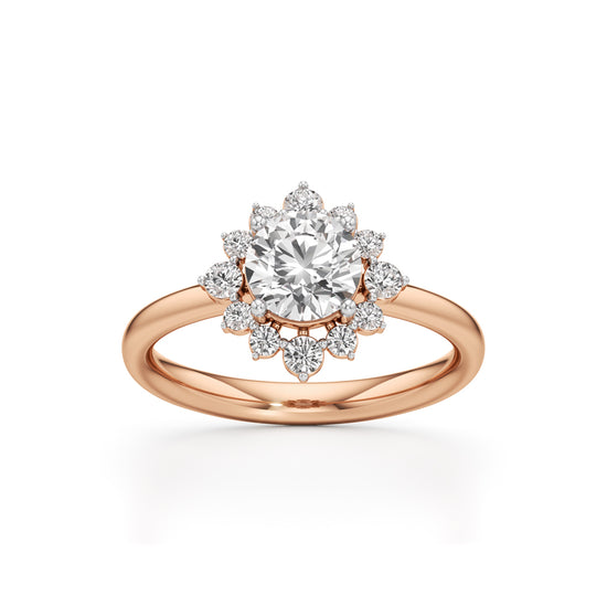 1.25Ct Brilliant Round Halo Ring