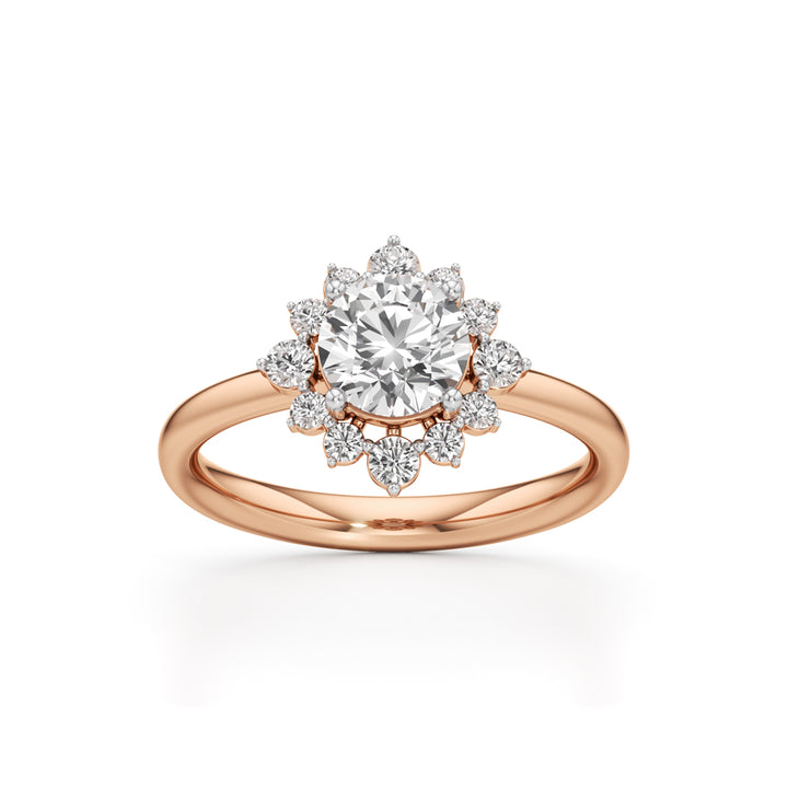 1.25Ct Brilliant Round Halo Ring