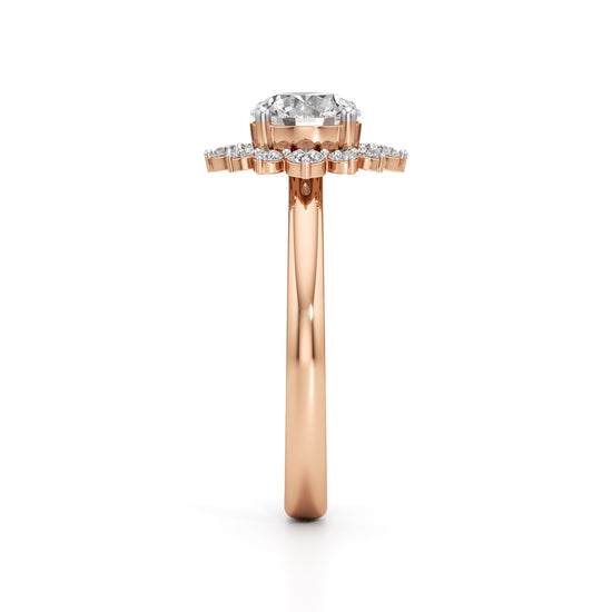 1.25Ct Brilliant Round Halo Ring
