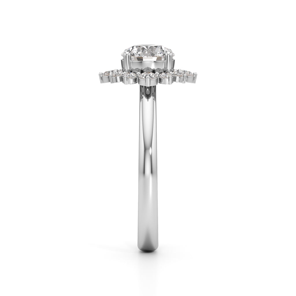 1.25Ct Brilliant Round Halo Ring