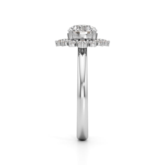 1.25Ct Brilliant Round Halo Ring