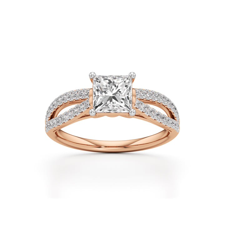 Nayla Princess-Cut Solitaire Ring