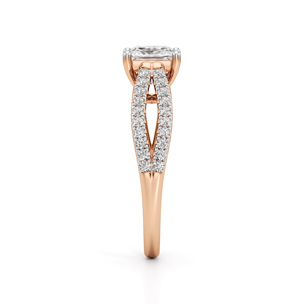 Nayla Princess-Cut Solitaire Ring
