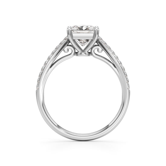 Nayla Princess-Cut Solitaire Ring