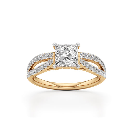 Nayla Princess-Cut Solitaire Ring