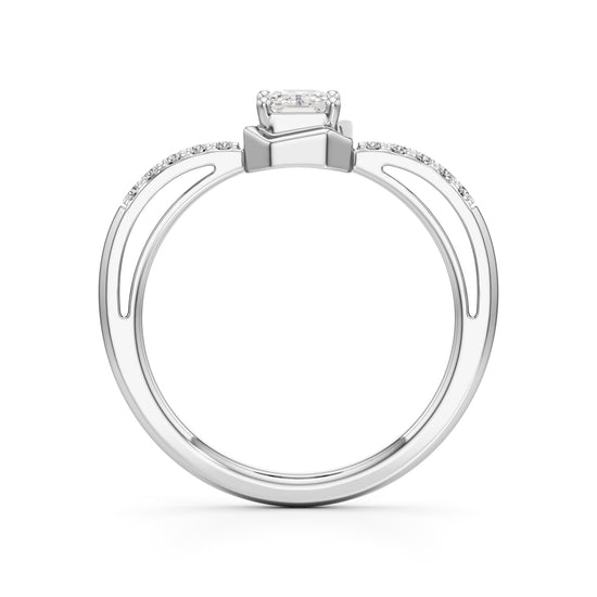 Aurora Deco Emerald Ring