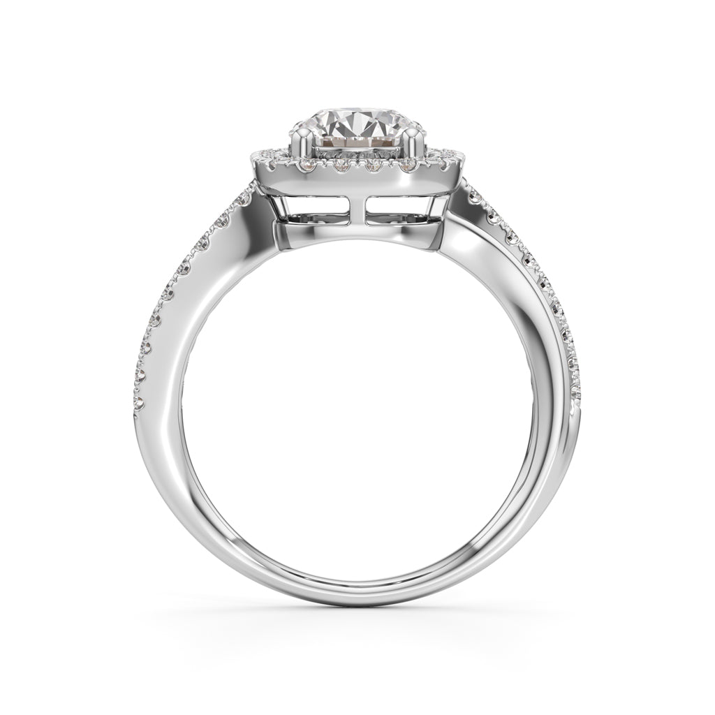 Aria Round Diamond Accent Ring