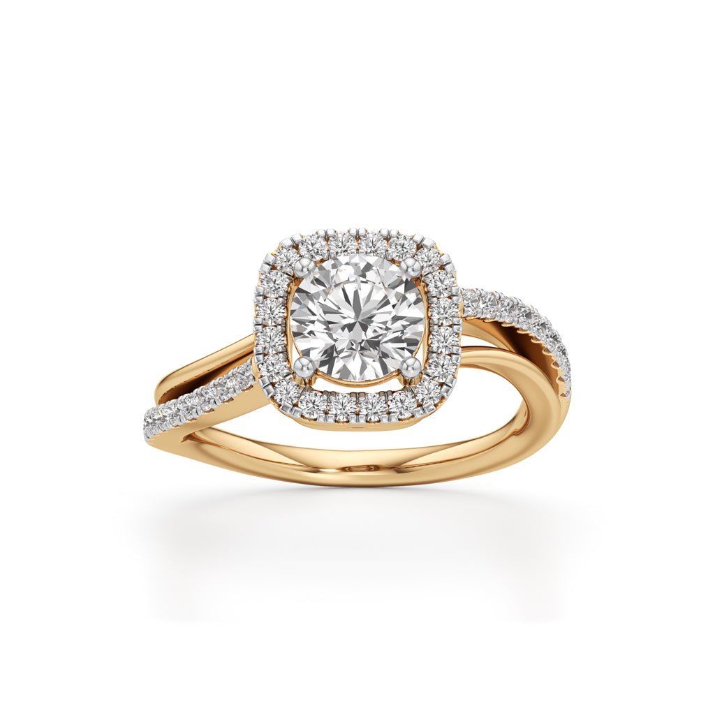 Aria Round Diamond Accent Ring