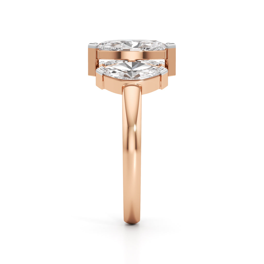 Radiant Marquise Trio Ring