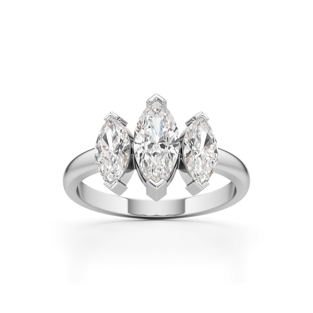 Radiant Marquise Trio Ring