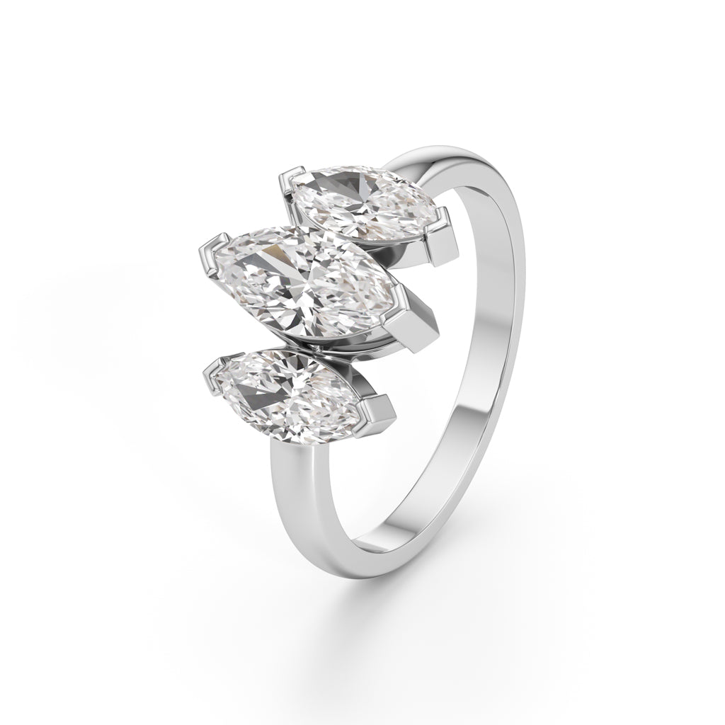 Radiant Marquise Trio Ring