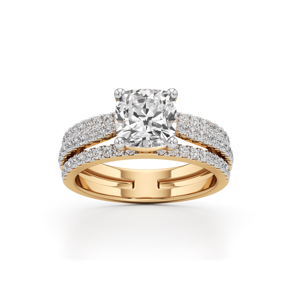 The Empress Cushion-Cut Diamond Ring