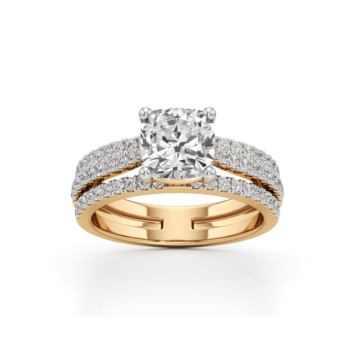 The Empress Cushion-Cut Diamond Ring