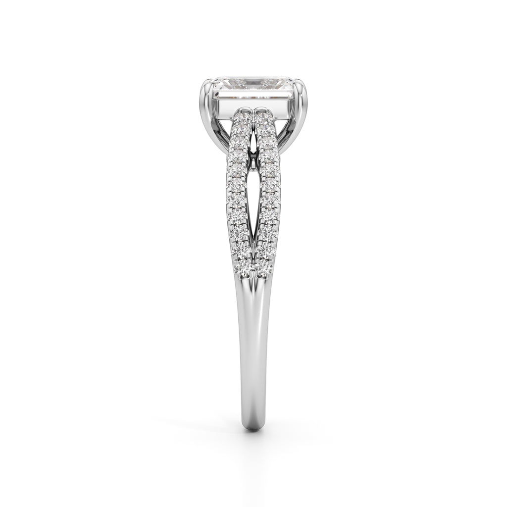 Elowen Emerald Diamond Ring