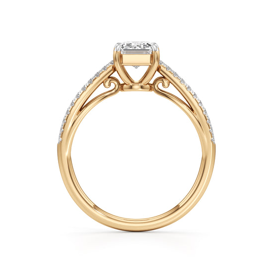 Elowen Emerald Diamond Ring