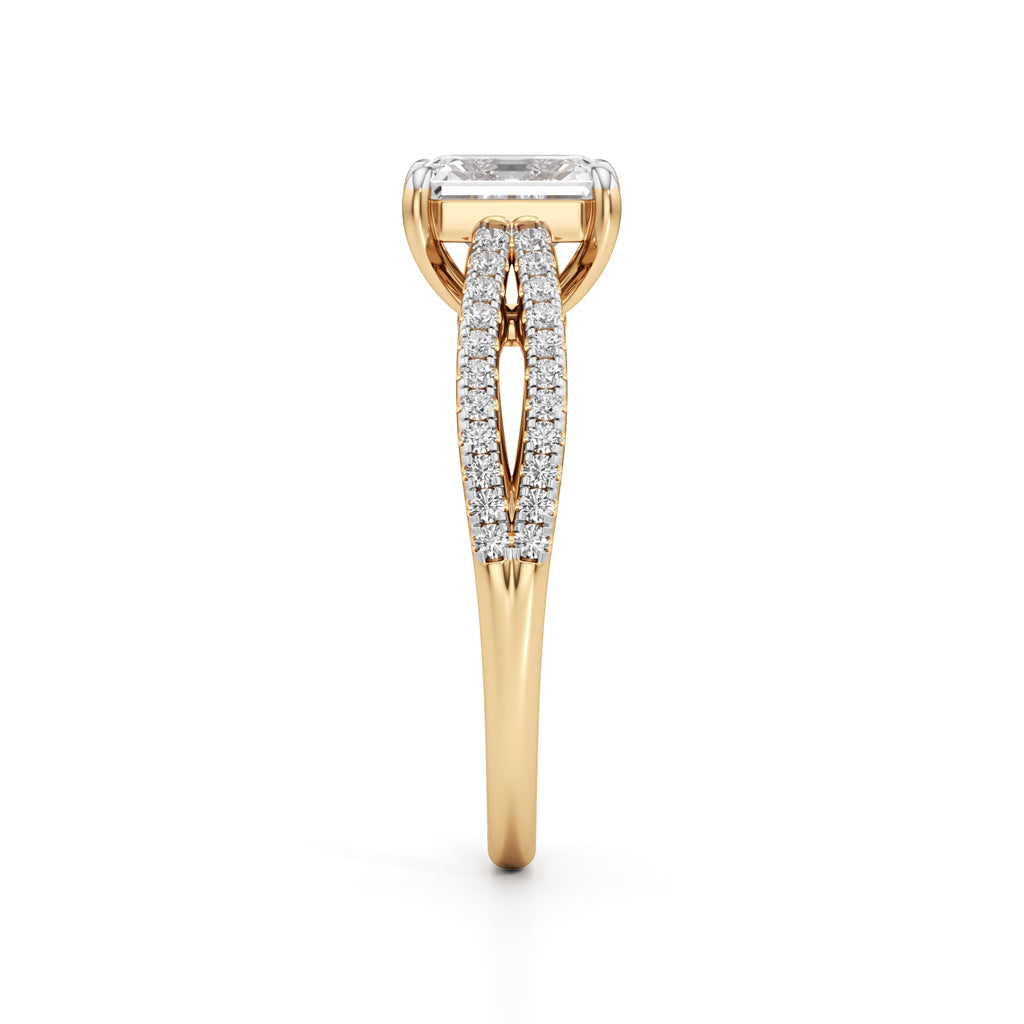Elowen Emerald Diamond Ring