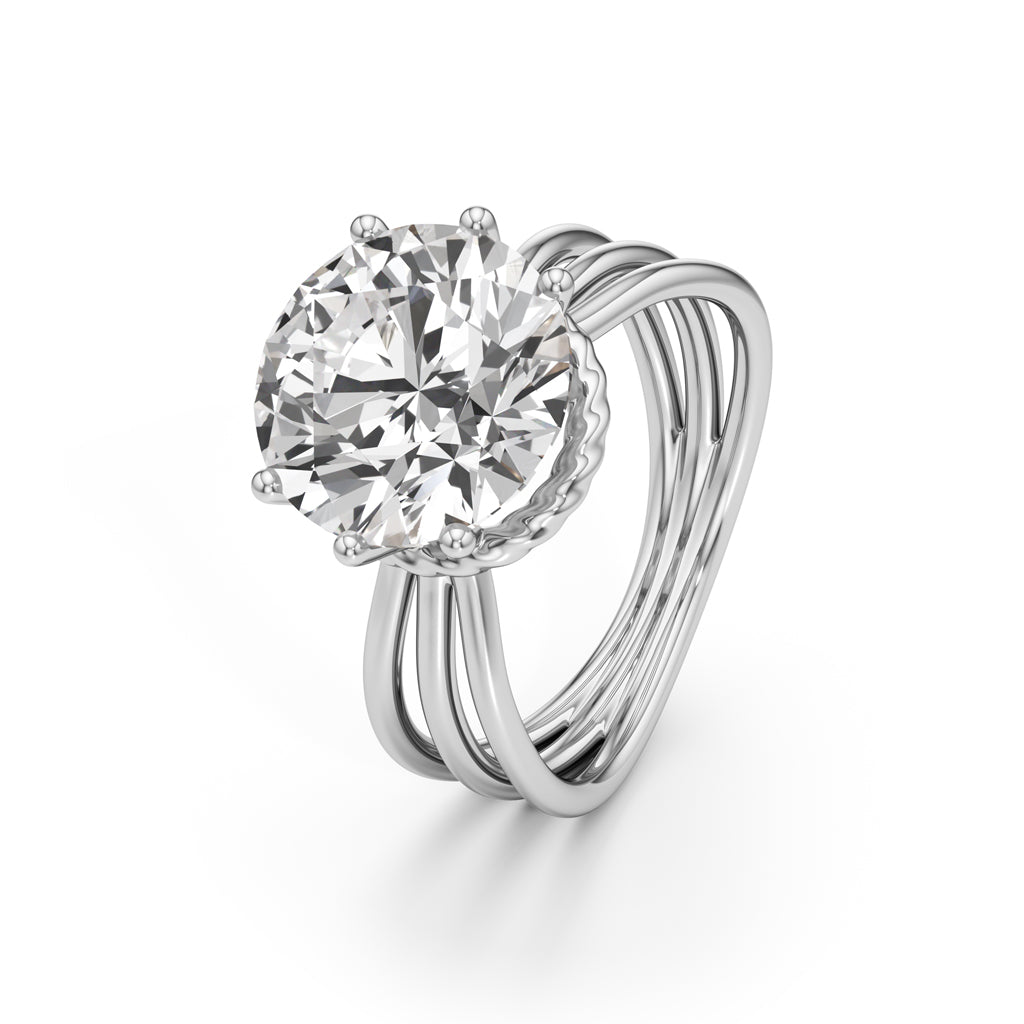 5Ct Round Shape Wedding Collection