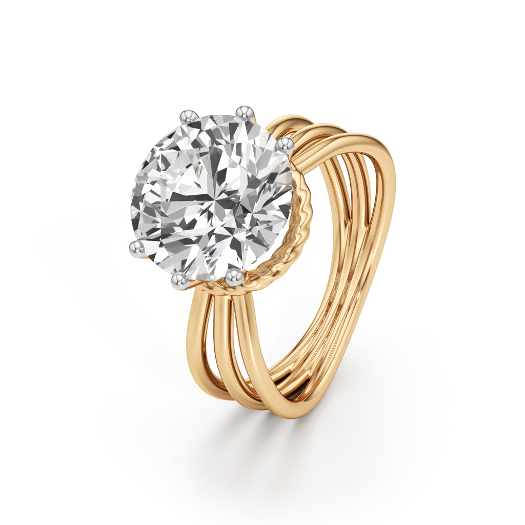 5Ct Round Shape Wedding Collection