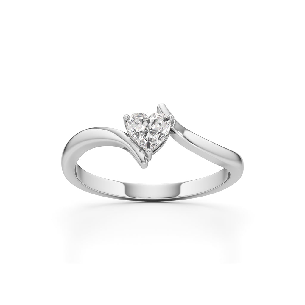 Sweetheart Twist Gold Ring