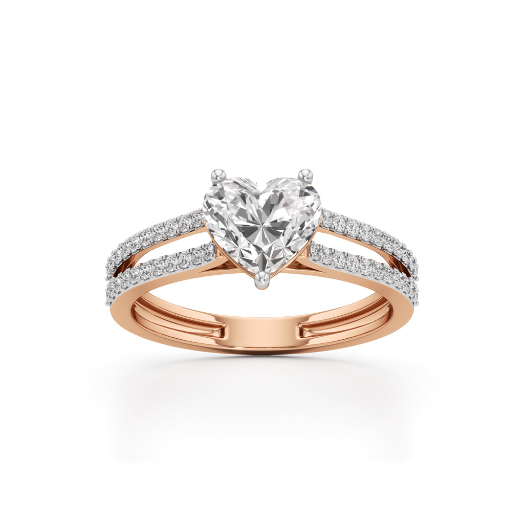 Amora Heart Diamond Ring
