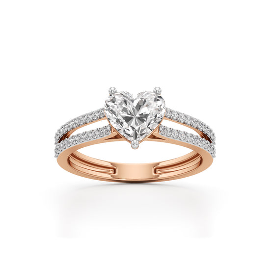 Amora Heart Diamond Ring