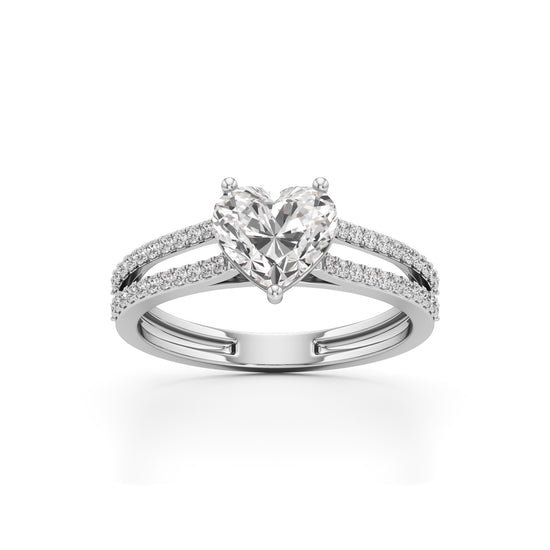 Amora Heart Diamond Ring