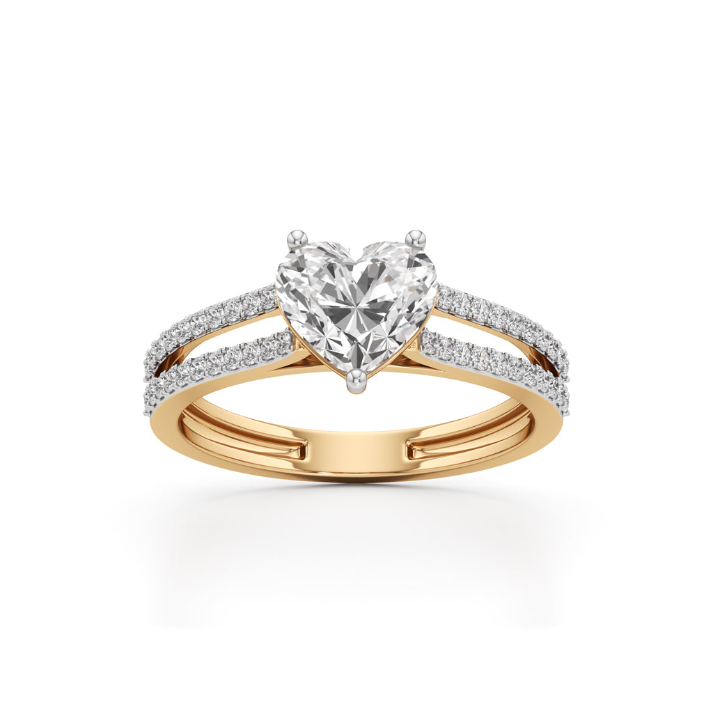 Amora Heart Diamond Ring