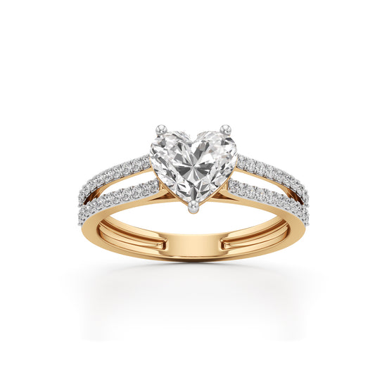 Amora Heart Diamond Ring