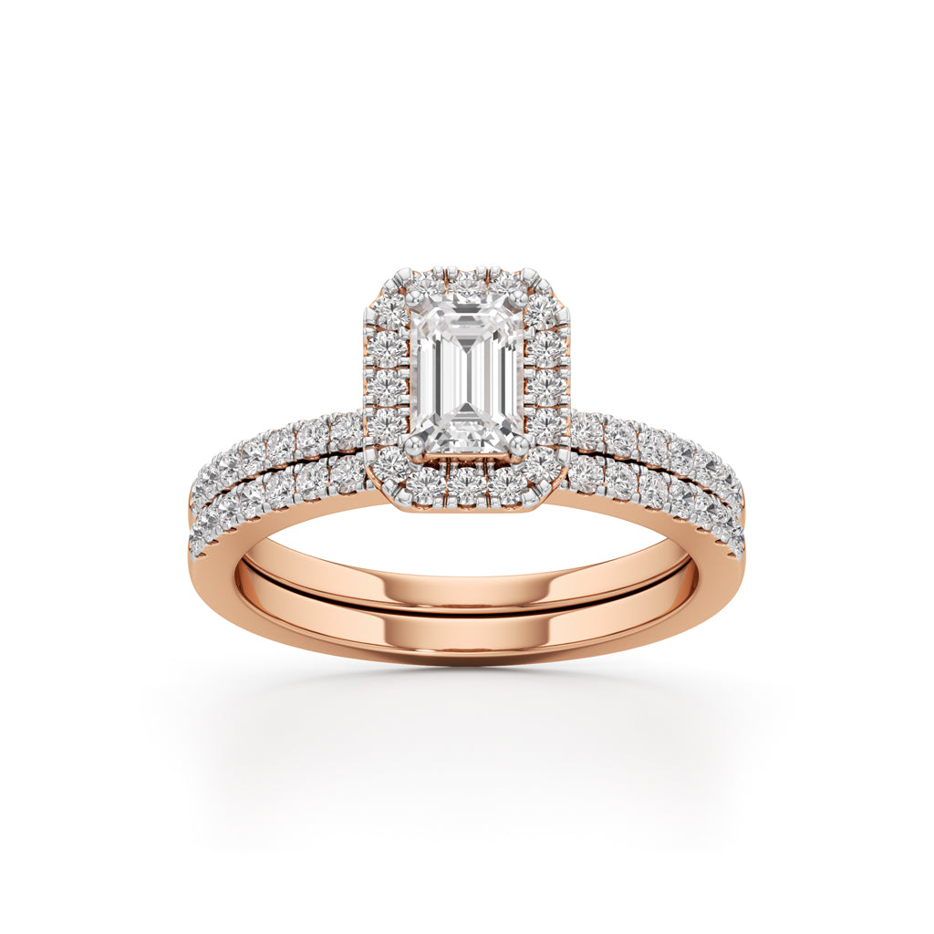 Elowen Emerald Trio Ring
