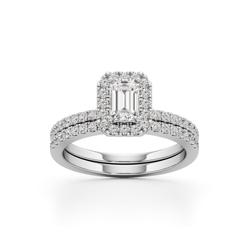 Elowen Emerald Trio Ring