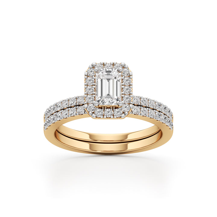 Elowen Emerald Trio Ring