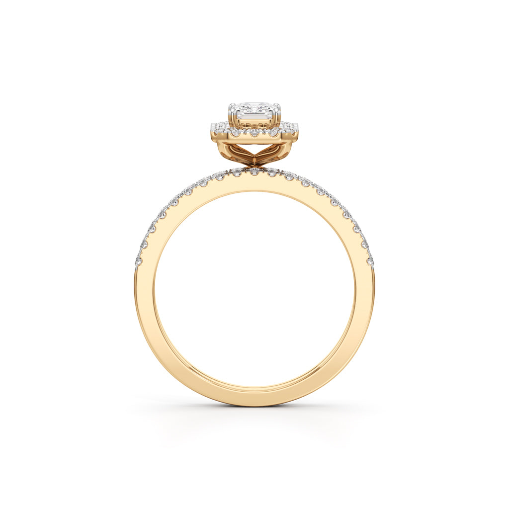 Elowen Emerald Trio Ring