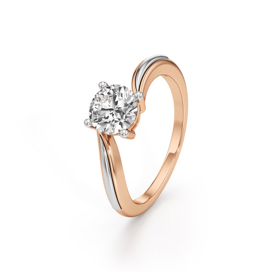 Elara Round Solitaire Ring
