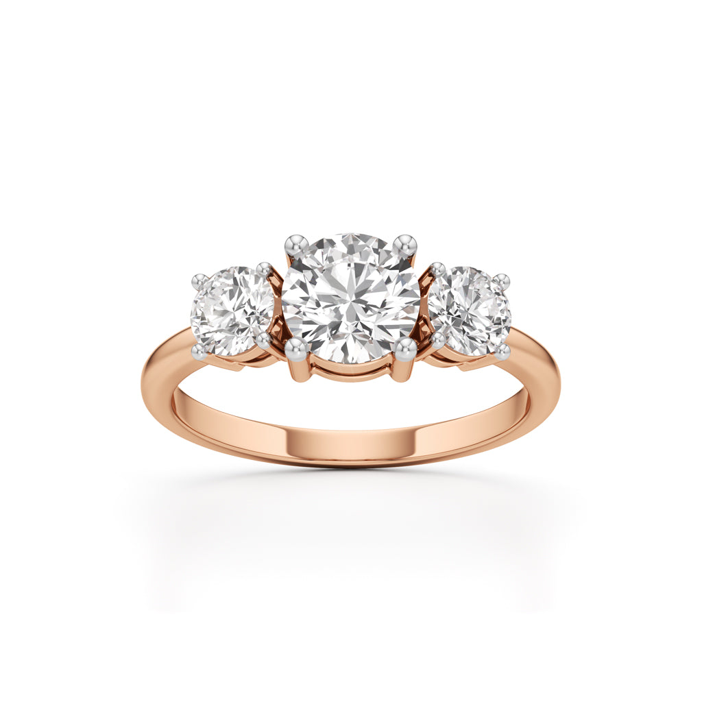 Aura Three-Stone Radiance Ring