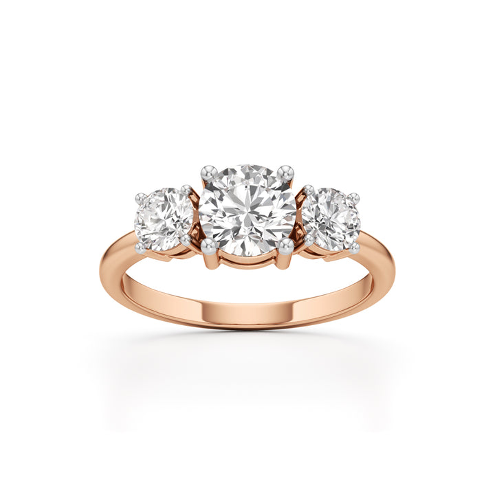 Aura Three-Stone Radiance Ring