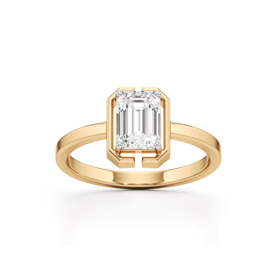 Clarisse Emerald Solitaire