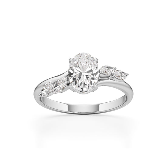 Elanora Oval Marquise Ring
