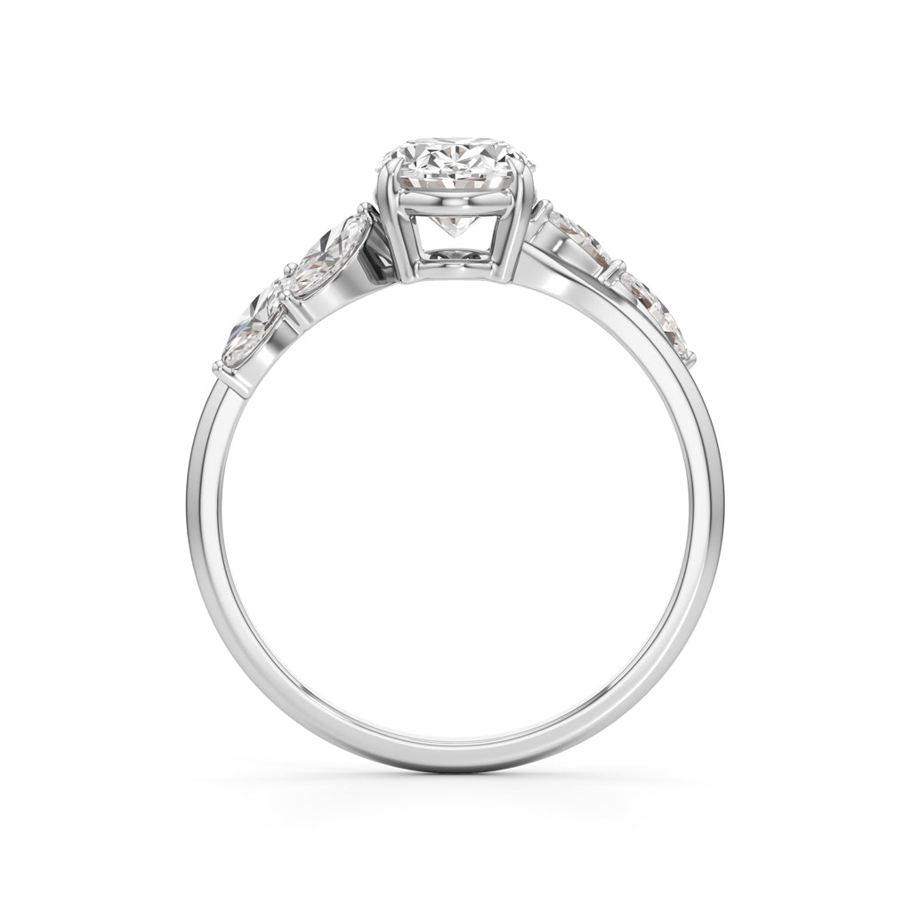 Elanora Oval Marquise Ring