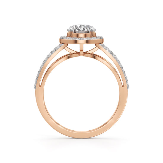 Solenne Round Diamond Ring