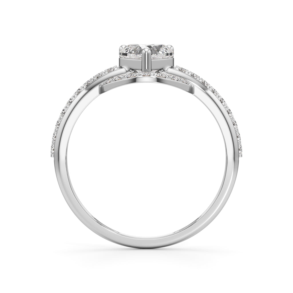 Aurelia Heart Halo Ring
