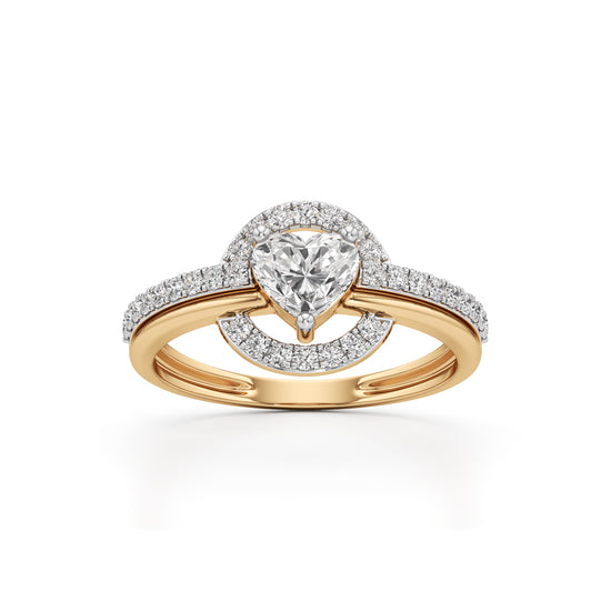 Aurelia Heart Halo Ring