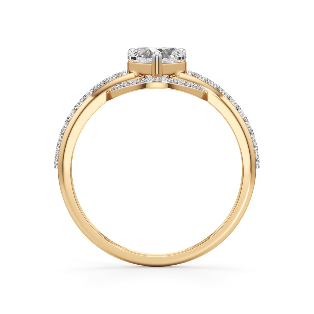 Aurelia Heart Halo Ring