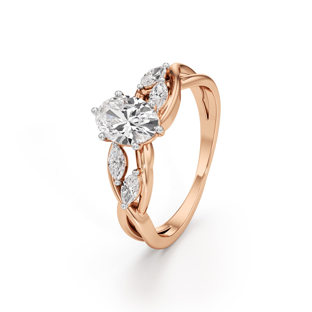 Celestia Twist Diamond Ring