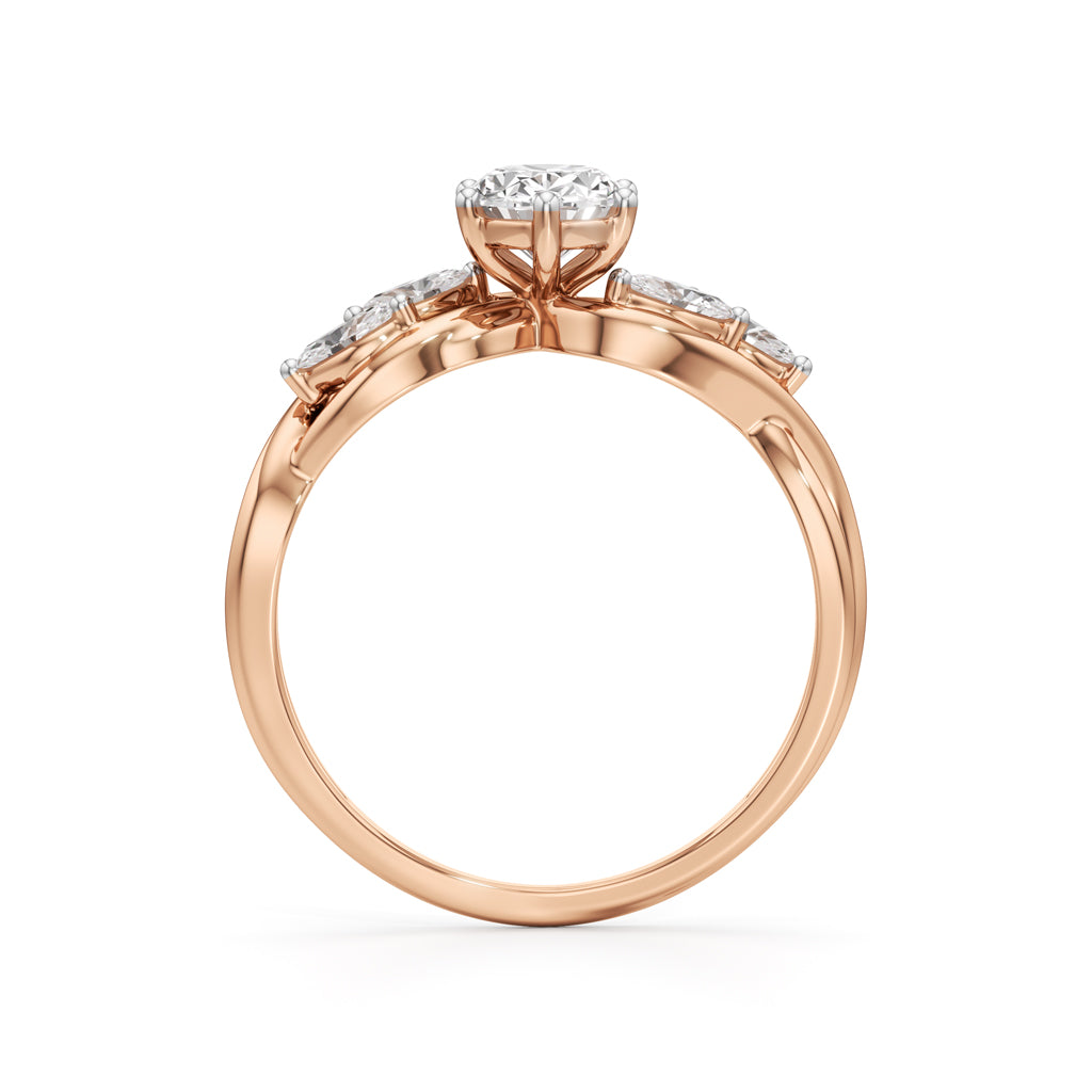 Celestia Twist Diamond Ring