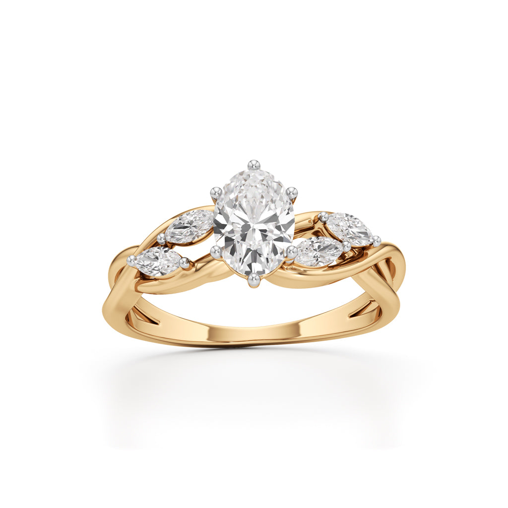 Celestia Twist Diamond Ring