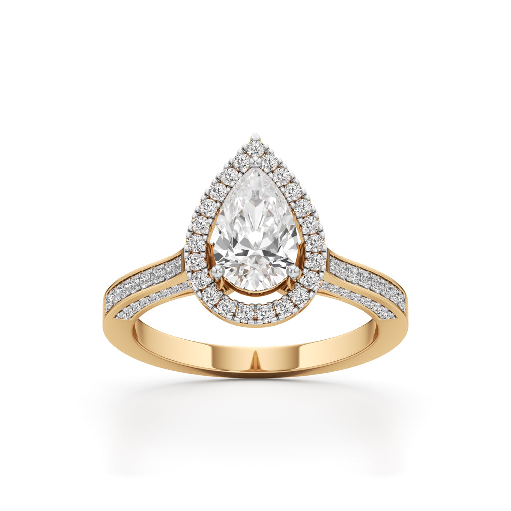 Serena Teardrop Glow Ring
